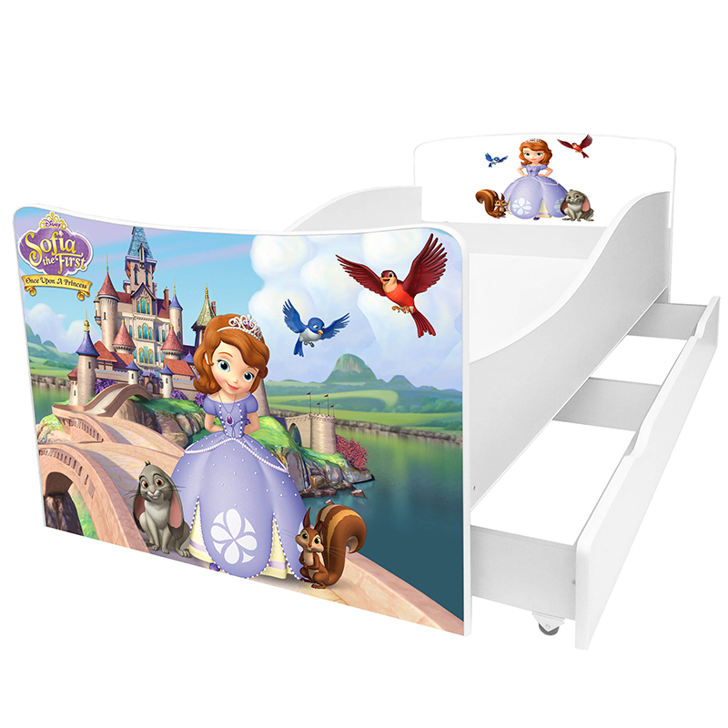 

Детская кровать с ящиком Viorina-deko Kinder-23 София new 70х140