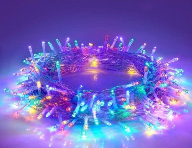 

Светодиодная Гирлянда Струна плетённая медная проволока 300LED 3м с контроллером RD 232 Цвет ламп разноцветный Микс