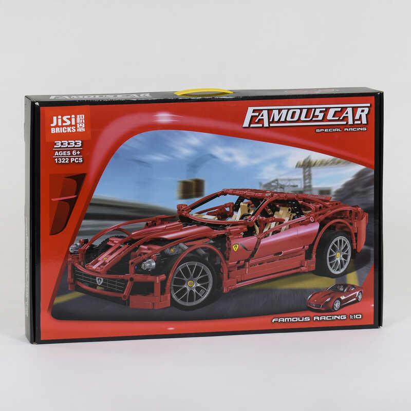 

Детский конструктор 3333 JISI Bricks Спорткар Ferrari 1322 детали