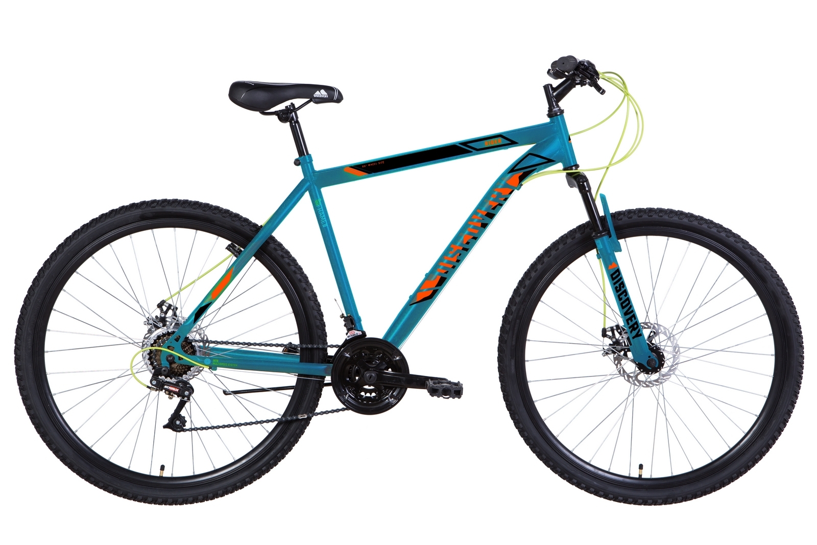 

Велосипед 29" Discovery RIDER DD 2021 (серебристо-черный с оранжевым) Discovery OPS-DIS-29-110