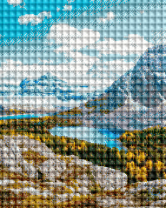 

Алмазна мозаїка "Озеро в горах" ArtStory 40х50 см Разноцветный 000169657