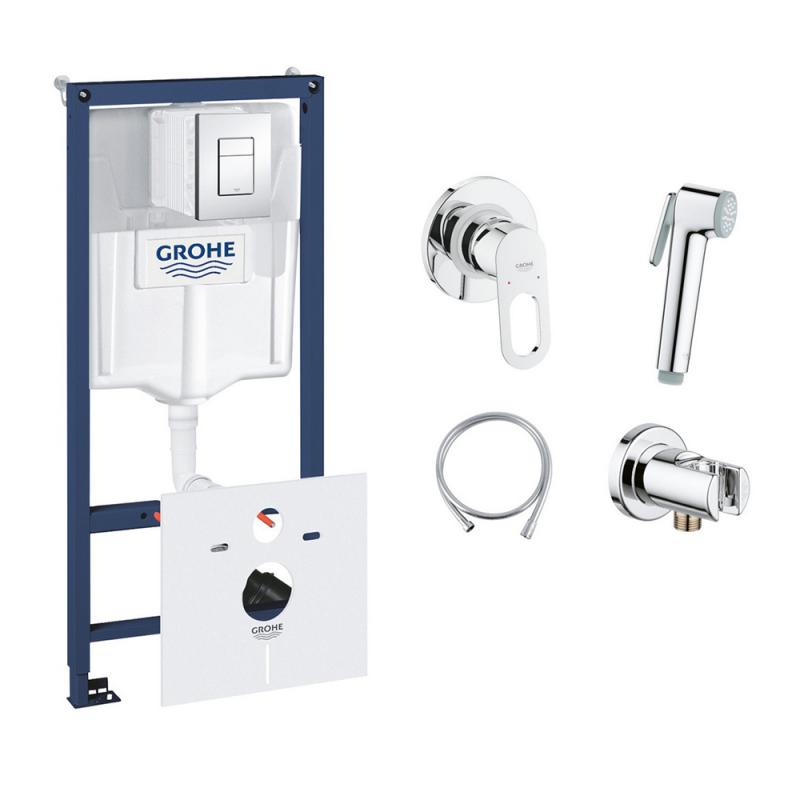 

Комплект Grohe инсталляция Rapid SL 38827000 + набор для гигиенического душа со смесителем BauLoop 111042 (38827000111042)