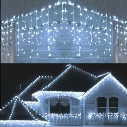 

Гирлянда штора бахрома конус 5м.на0.5м. 240LED, Холодный белый