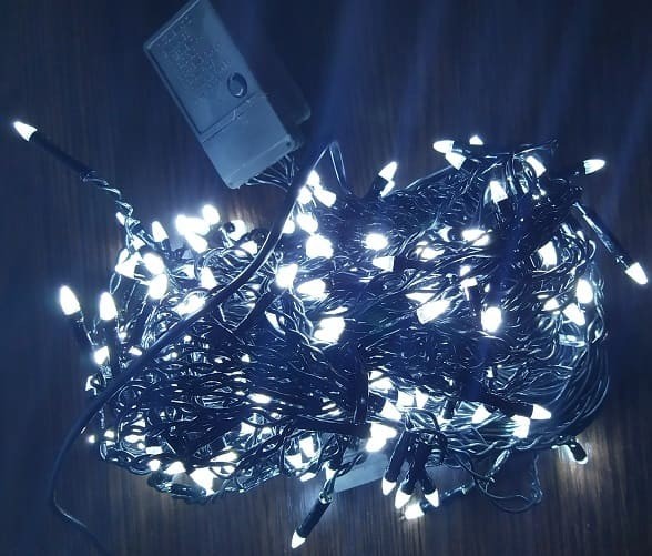 

Гирлянда нить конус 300LED, Холодный белый ( Xmas)