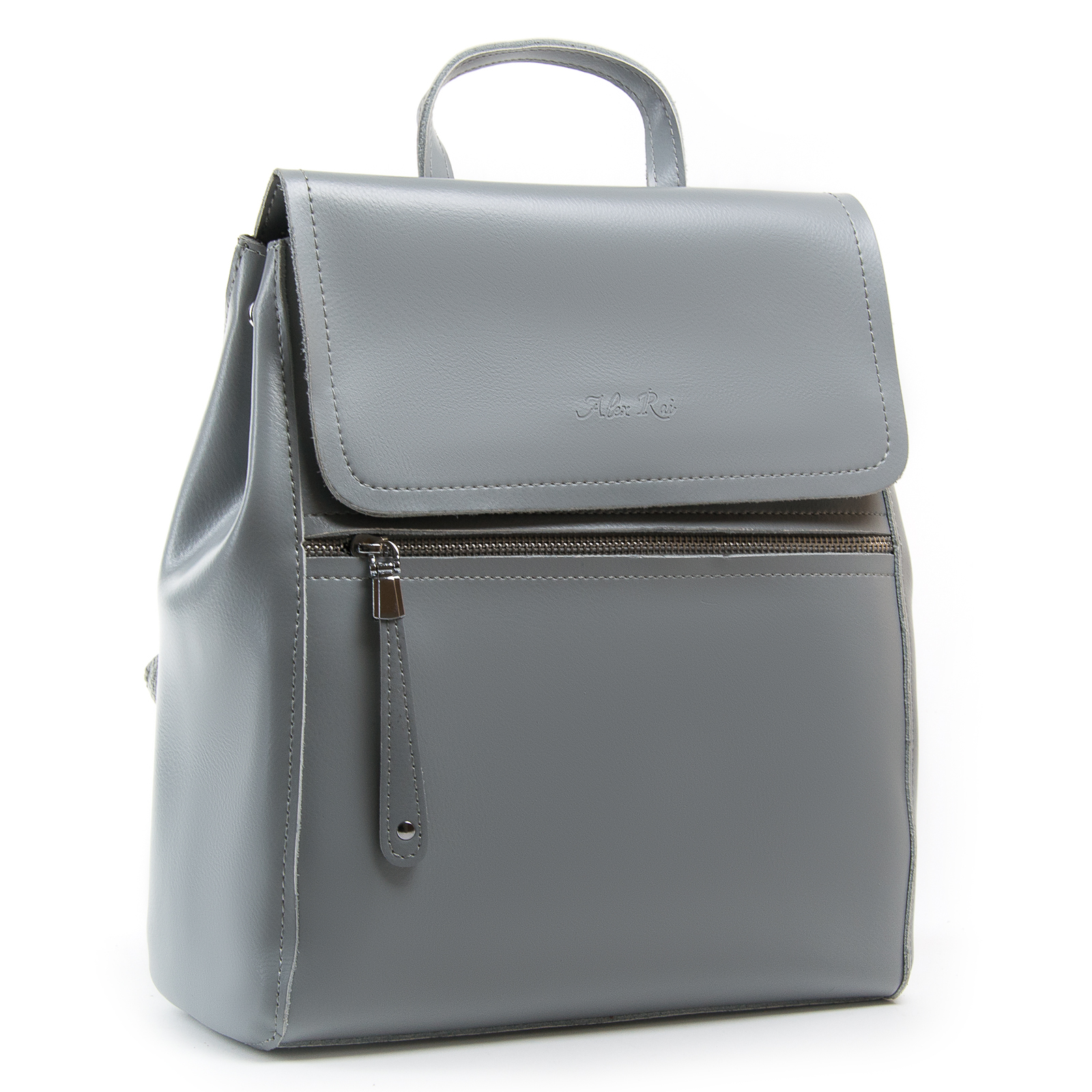 

Сумка Женская Рюкзак кожа ALEX RAI 1005 l-grey