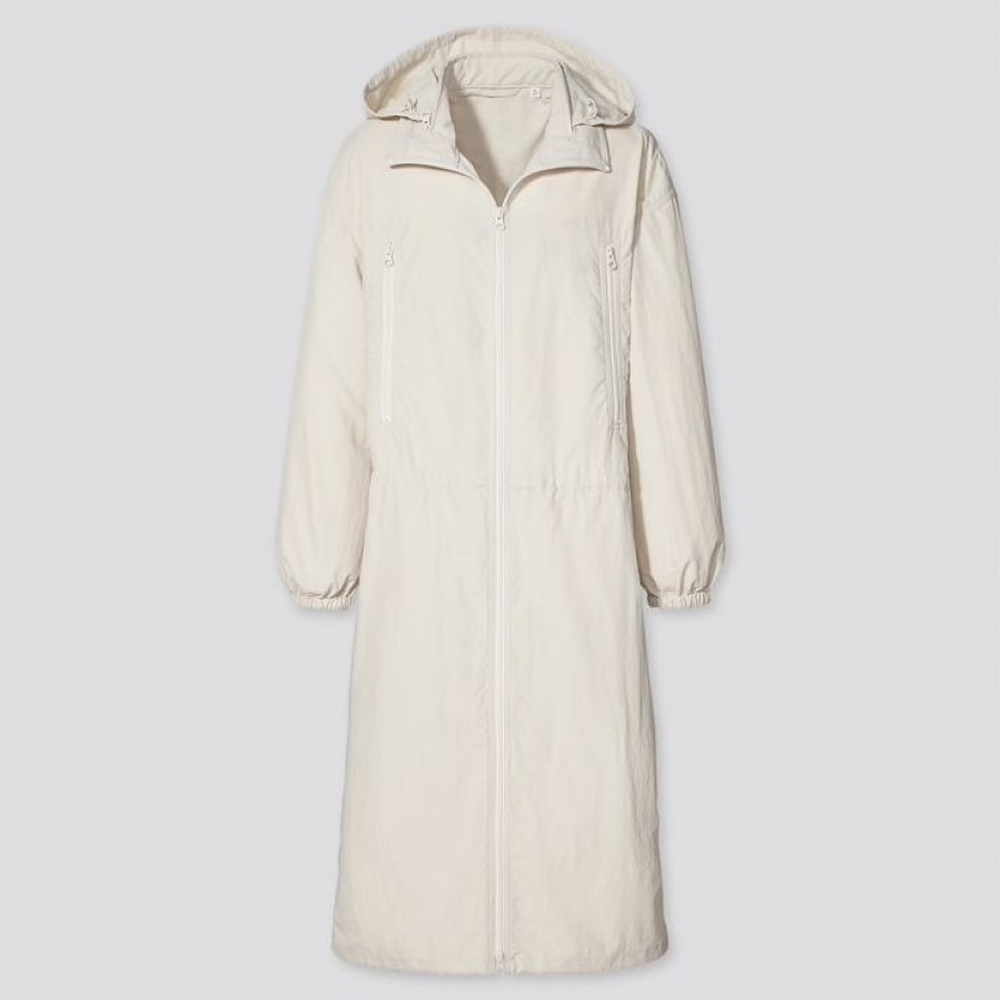

Тренч Uniqlo c капюшоном М светло бежевый 5546