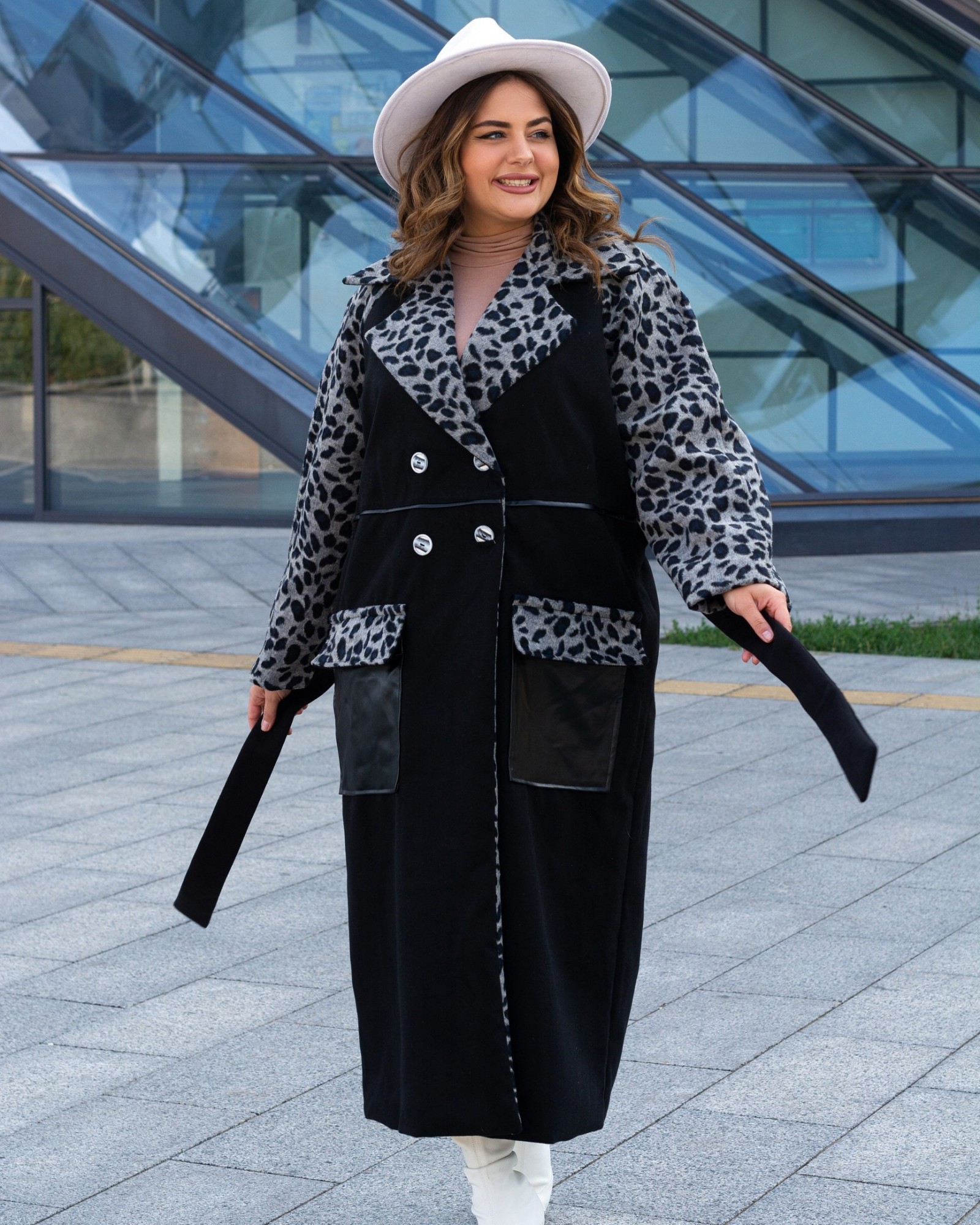 

Пальто Fashion Look 481 Леопард 64-66