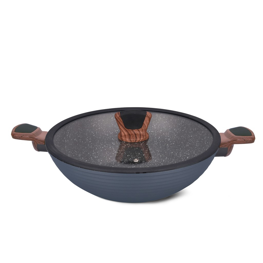 

Сотейник Fissman Diamond Grey алюминиевый с антипригарным покрытием Greblon C3+ 28х8см/3.6л