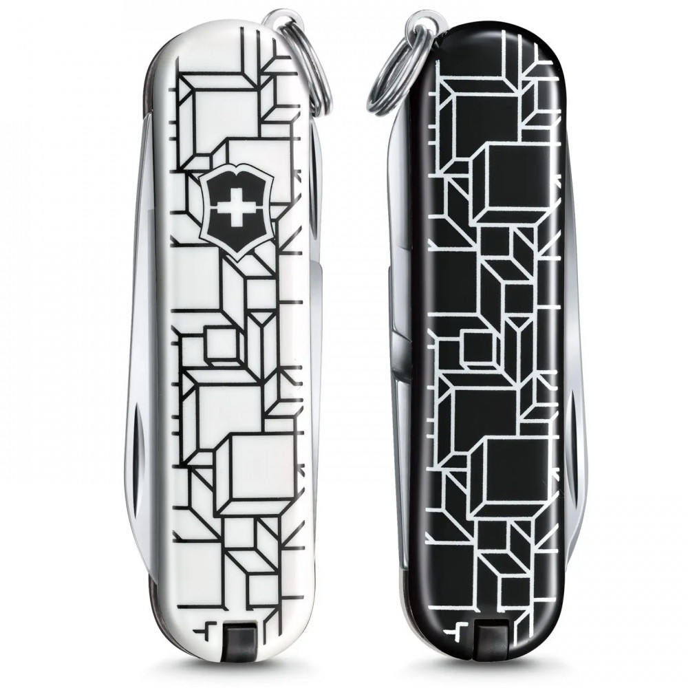 

Складной нож Victorinox CLASSIC LE "Cubic Illusion" 58мм/1сл/7функ/цветн/чехол /ножн