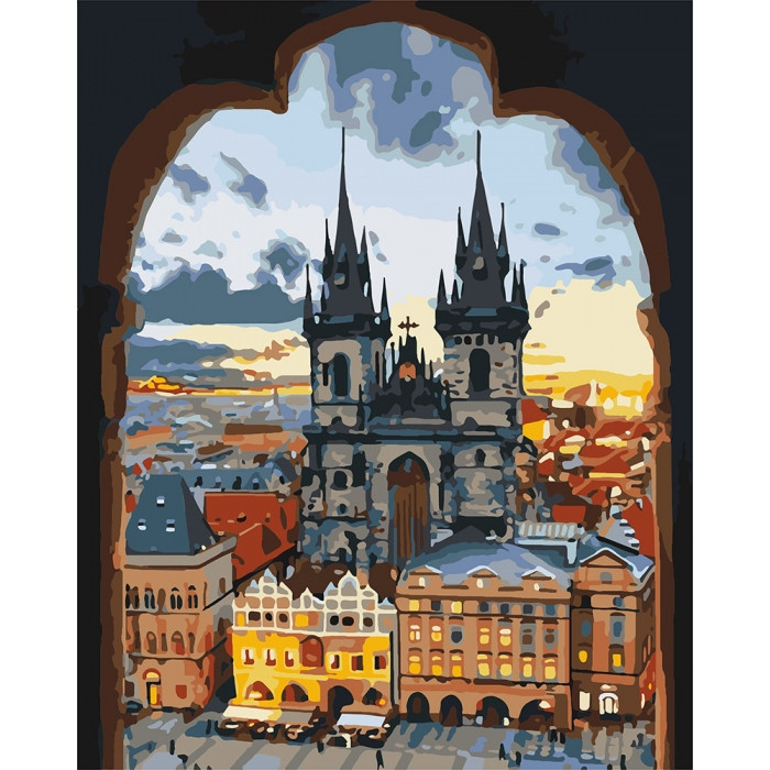 

Картина по номерам. "Виды Прага" 40*50см