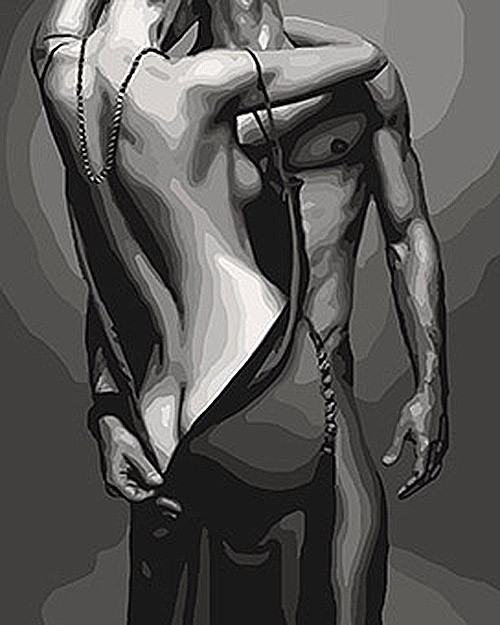 

Картина по номерам. "В порыве страсти" 40*50см