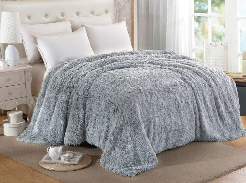 

Плед Shining Star DCT072D-085 длинный ворс 220x240 см китай, искусственный мех
