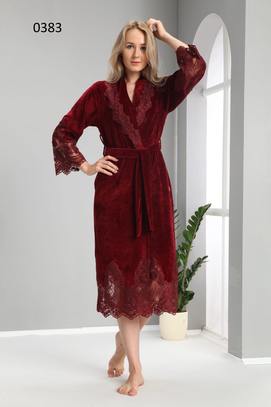 

Халат Nusa ns 0383 Bordo - турция, велюр, Халат Nusa ns 0383 Bordo L-XL турция, велюр