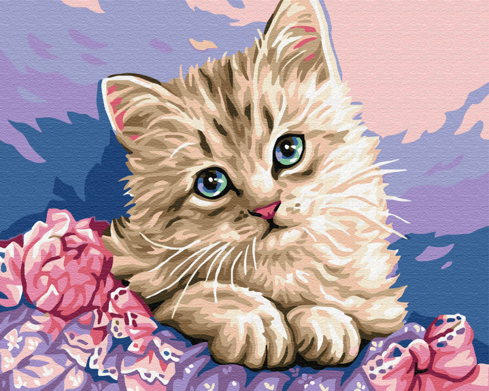 

Картина по номерам. "Милый котенок" 40*50 см