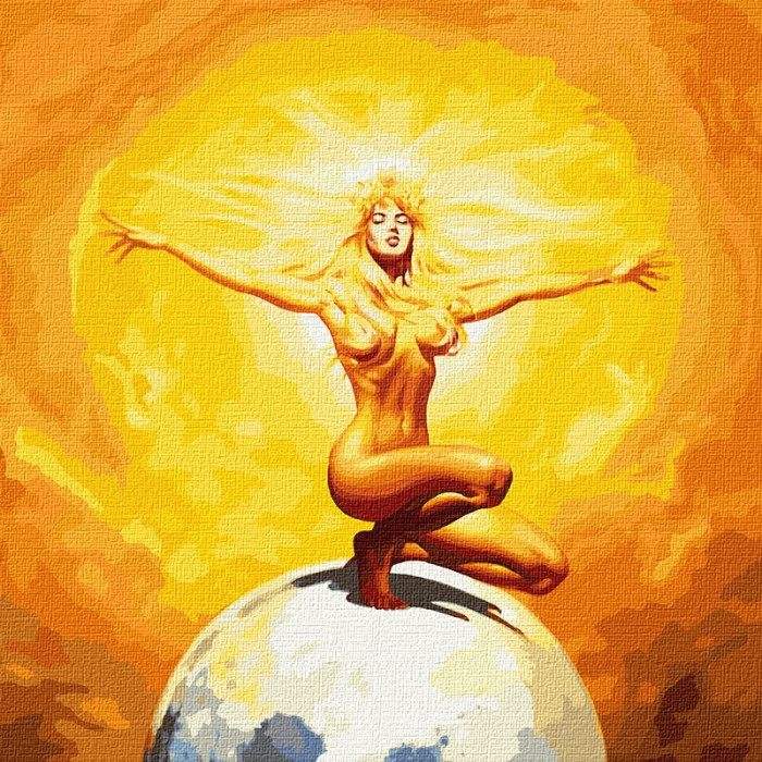 

Картина по номерам. "Энергия солнца" 50*50см