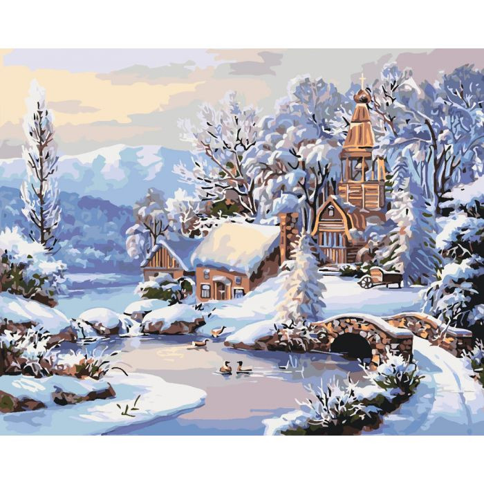 

Картина по номерам "Сказочная зима" 40*50 см