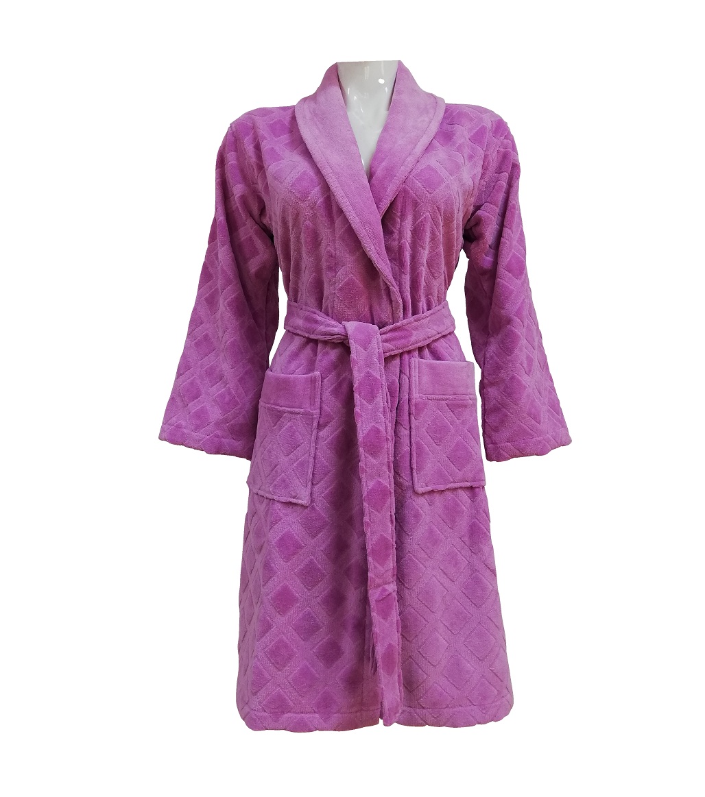 

Халат Cotton Box Class Karo Lilac  турция, жаккард велюр, Халат Cotton Box Class Karo Lilac M турция, жаккард велюр