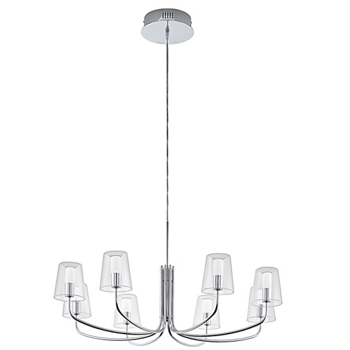 

Люстра Noventa LED 96516 хром/прозрачная EGLO