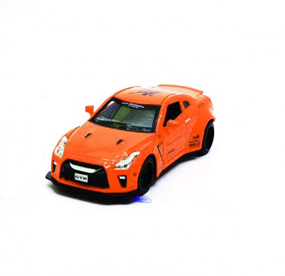 

Машинка металлическая 7862 "Nissan GTR" "Автопром" 1:32 (Оранжевая)