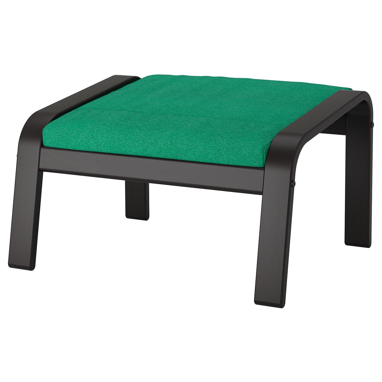 

Подставка для ног IKEA (ИКЕА) POÄNG Lysed черно-коричневая зеленая (392.514.36)