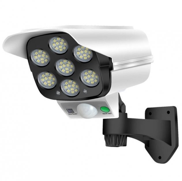 

Уличный LED фонарь на солнечной батарее аккумуляторный в виде камеры с датчиком движения и пультом ДУ Jianlips Solar Light JLP-2178 White/Black (GL_7728)