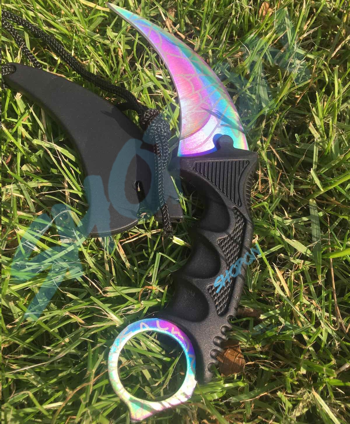 

Нож керамбит, нож из игры CS GO, Bounce ZX-7809, разноцветный