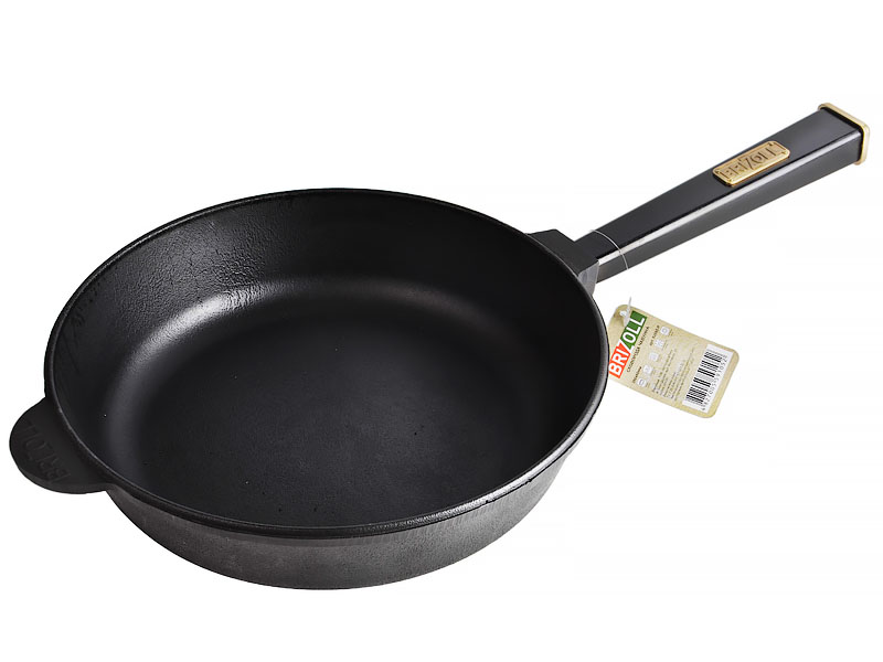 

Сковородка Сковорода чугунная Elen Optima black Brizoll 559-202 с ручкой, 260х60 мм
