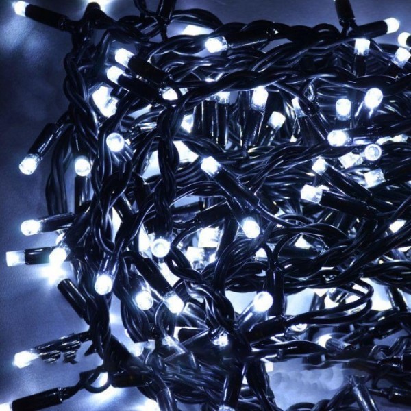 

Светодиодная гирлянда 300 led белая (черный провод) LED300W-3