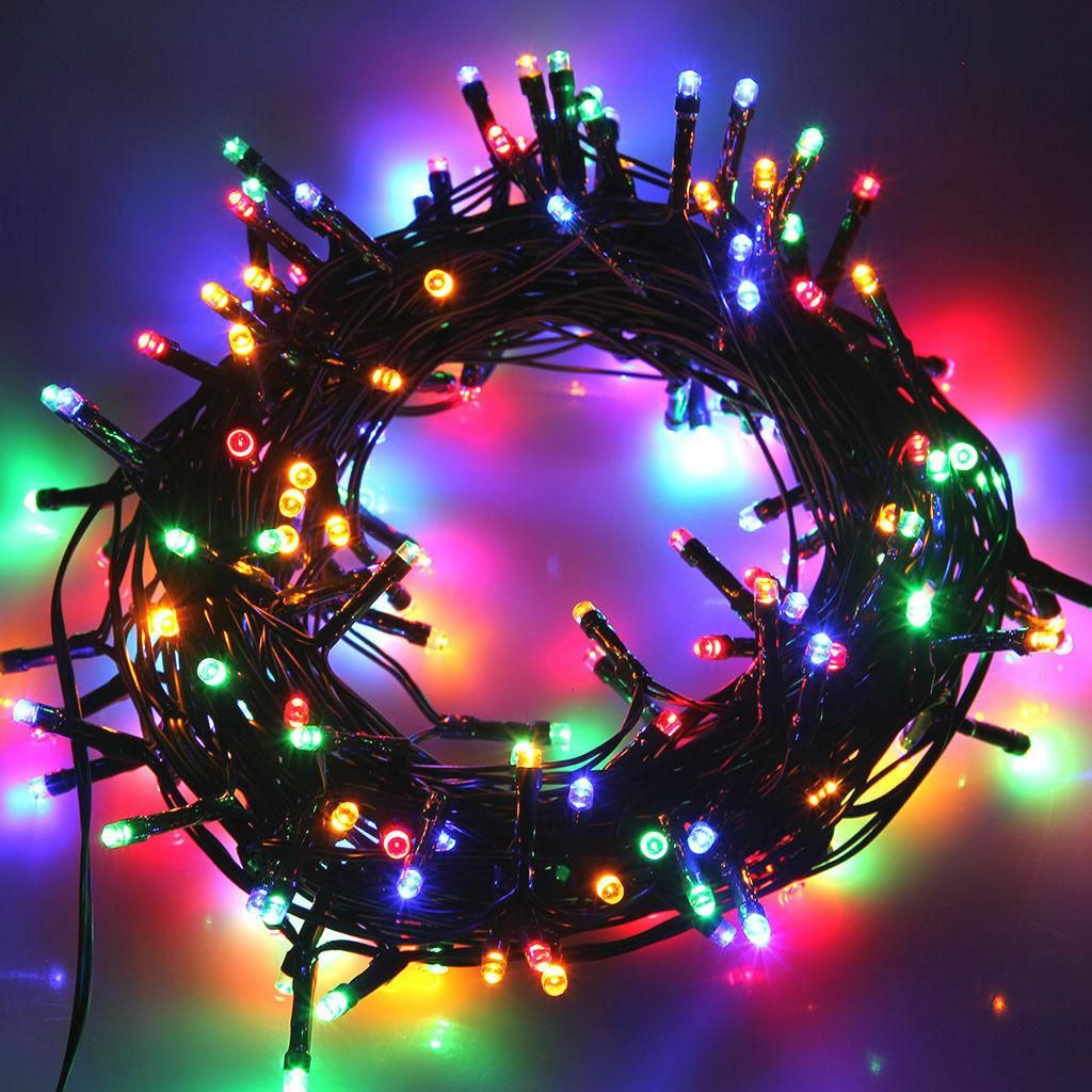 

Светодиодная гирлянда 300 led (линза прозрачная, черный провод) мультицветная (13,5м. / 270 св.диодов) 300M-4