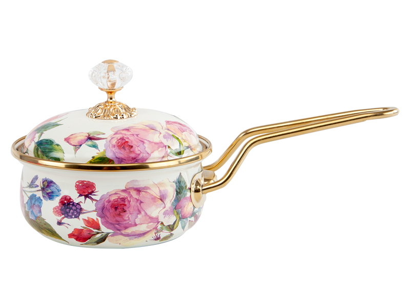 

Ковш эмалированный Elen Elmani 763-015 с крышкой 0,9л, диаметр=14см, высота=31см