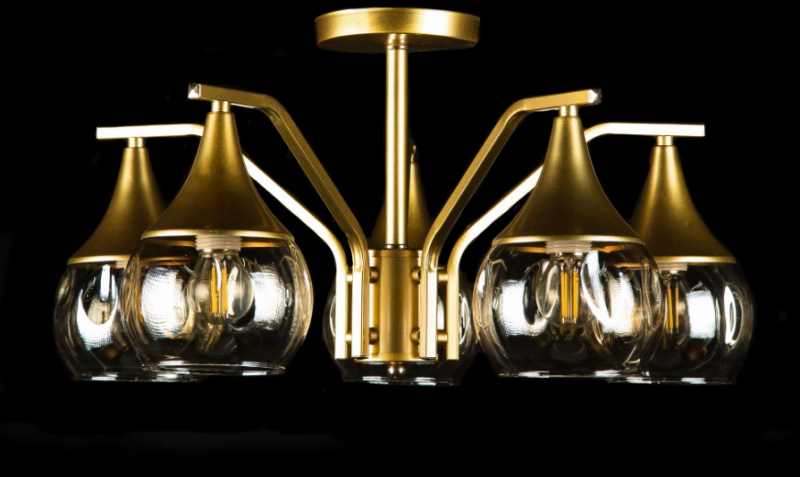

Люстра с плафонами Ray LGH50328/5 (CHAMPAGNE) (AN004958)