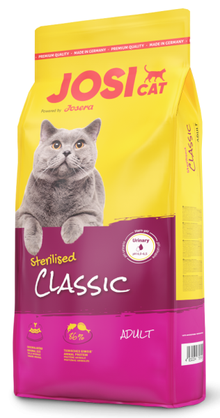 

Сухой корм для кастрированных и стерилизованных кошек JosiCat Sterilised Classic 10 кг