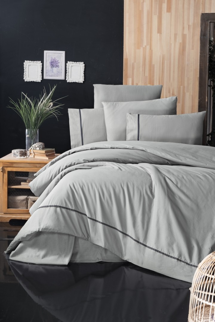 

Комплект постельного белья полуторный First Choice Ranforce Deluxe Alisa Grey 160х220 (RDLX-96)
