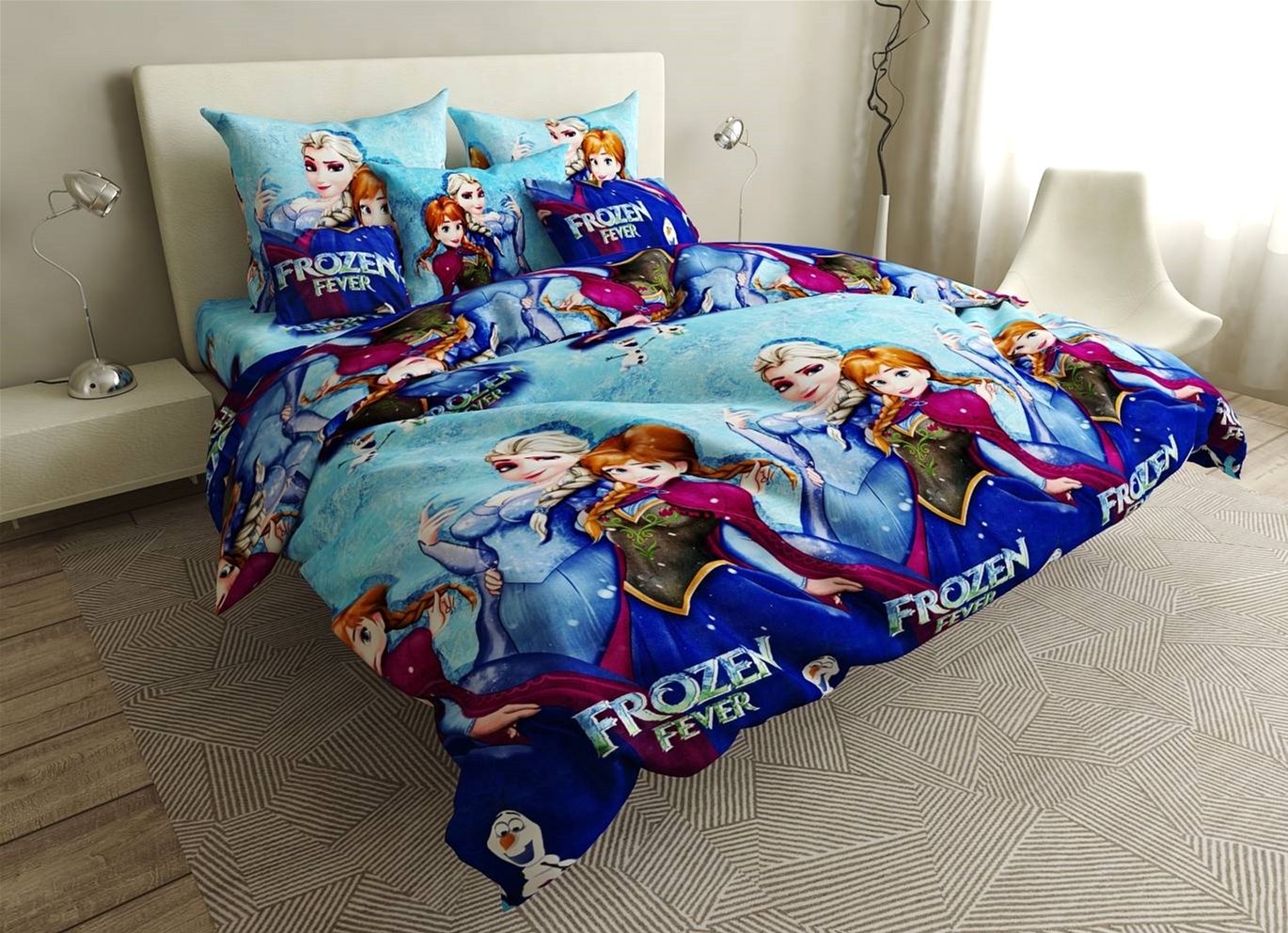 

Комплект постельного белья MirSon Бязь Premium 17-0411 Frozen Forever Семейный (2 x 160x220)