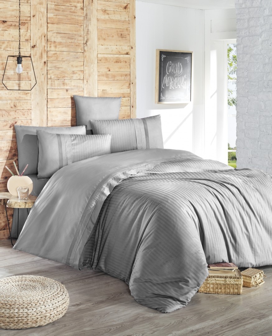 

Комплект постельного белья евро First Choice Ranforce Deluxe Gala Grey 200х220 (RDLX-76 (EU))