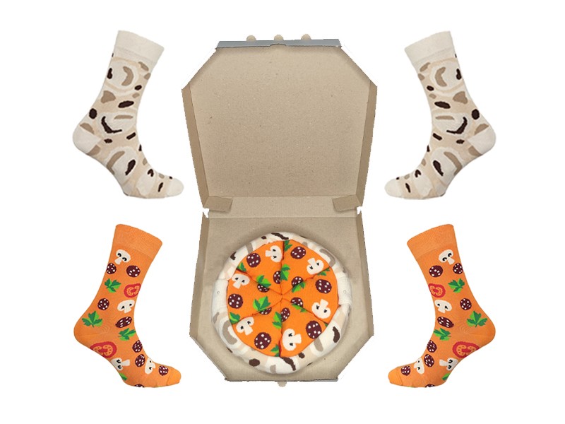 

Мужские наборы носков с принтом в виде пиццы Bavarian Pizza Socks Box 4 пары YummySocks M (40-43) Разноцветные (1628)