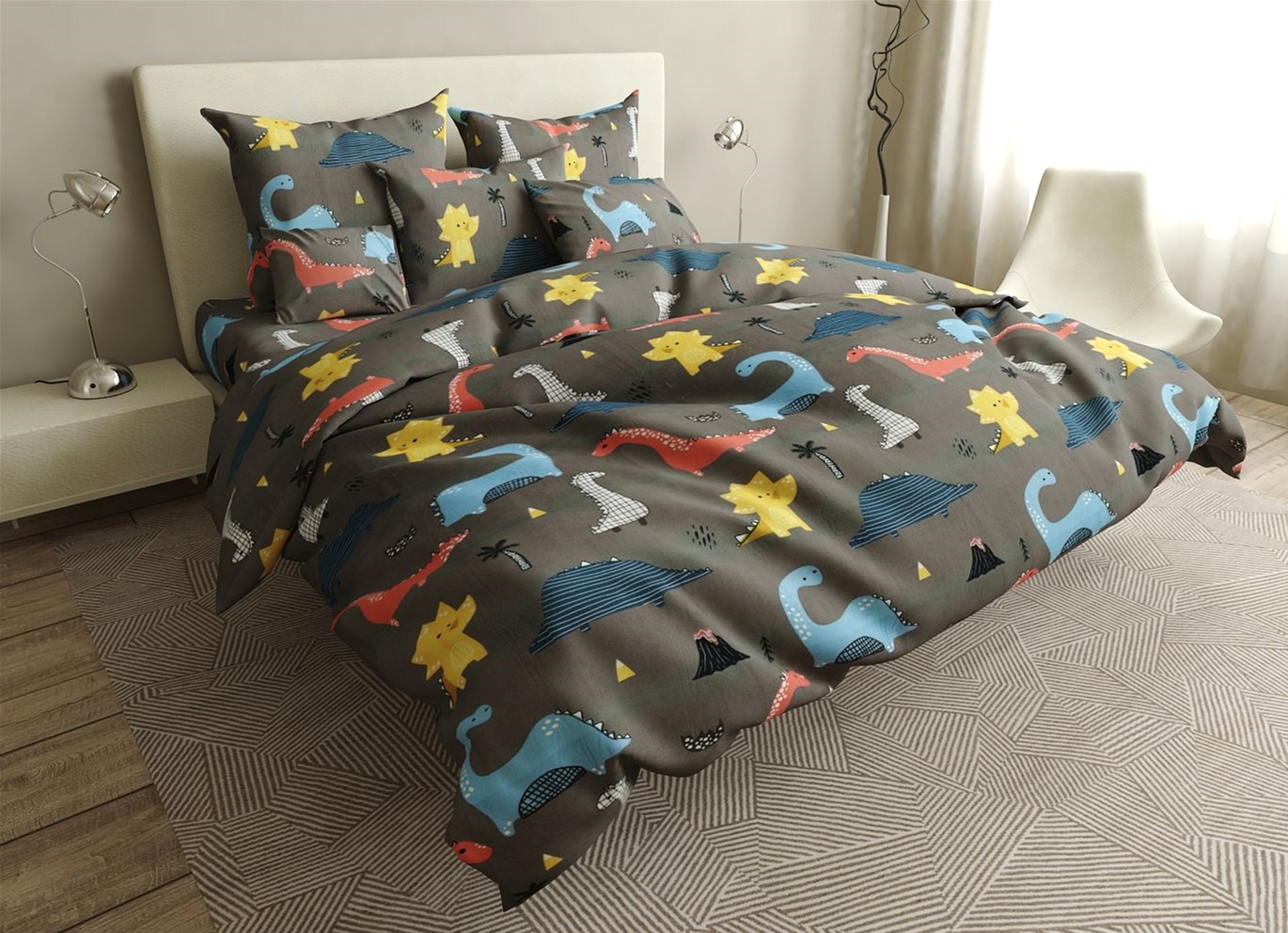 

Пододеяльник MirSon Бязь Premium 17-0412 Nodosaurus 220 х 240 см