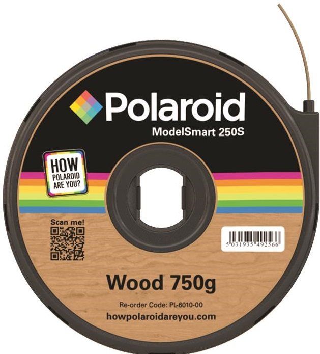 

Картридж з ниткою 1.75мм / 0.75кг WOOD Polaroid ModelSmart 250s, колір дерево