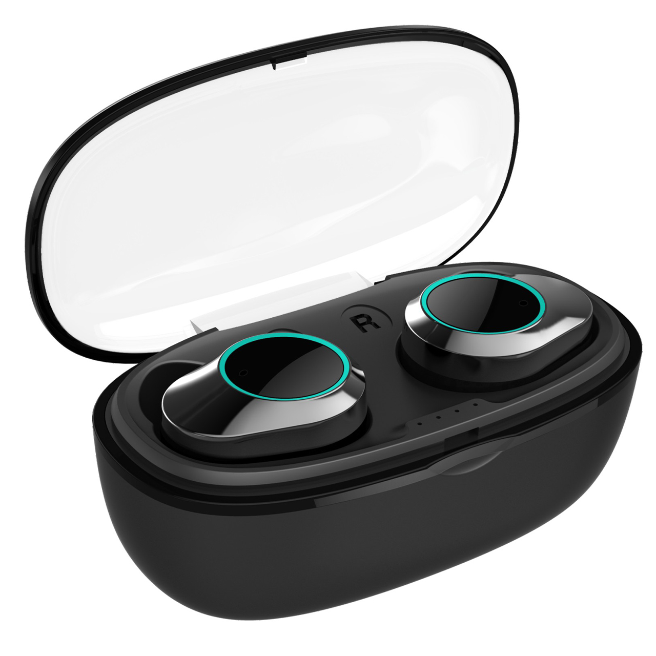 

Беспроводные наушники Bluetooth гарнитура KUMI T5S Black IPX7 Блютуз 5.0 с зарядным кейсом (3804-10628)