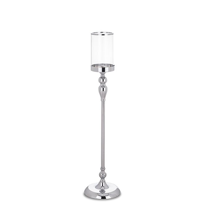 

Підсвічник Ewax металевий срібний H-70 см. 34104