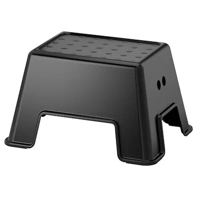 

Табурет со ступенькой IKEA BOLMEN пластик Черный (505.081.81)