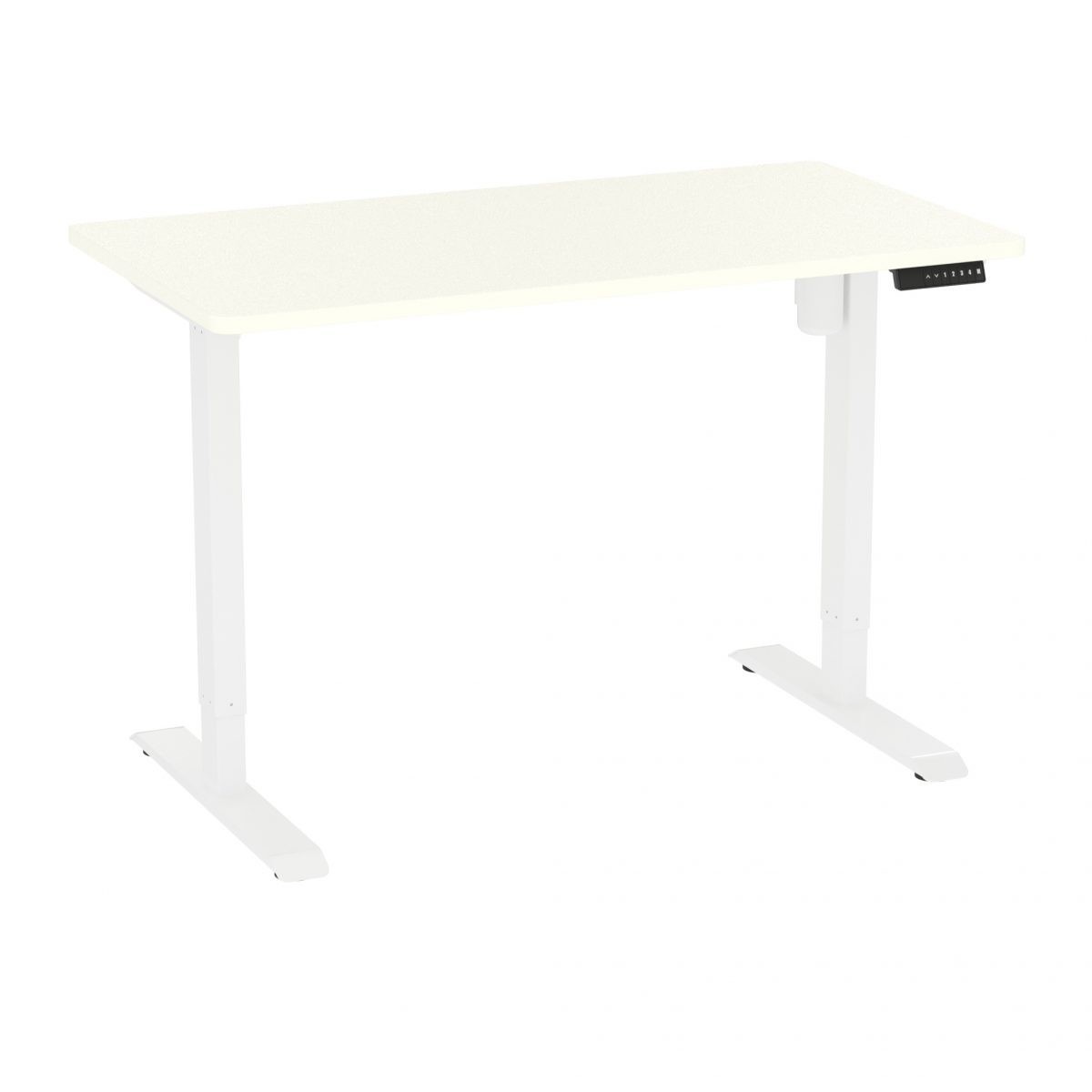 

Компьютерный стол с регулировкой по высоте ErgoWork Single Motor White Platinum 1200*700*18 мм