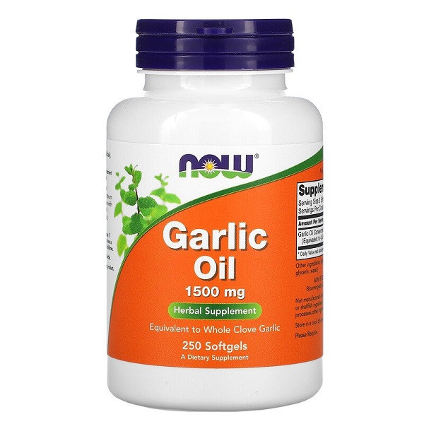 

Натуральные добавки и экстракты NOW Foods Garlic Oil 1500 mg 250 капсул