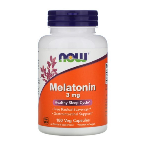 

Витамины и минералы NOW Foods Melatonin 3 mg 180 вег капсул