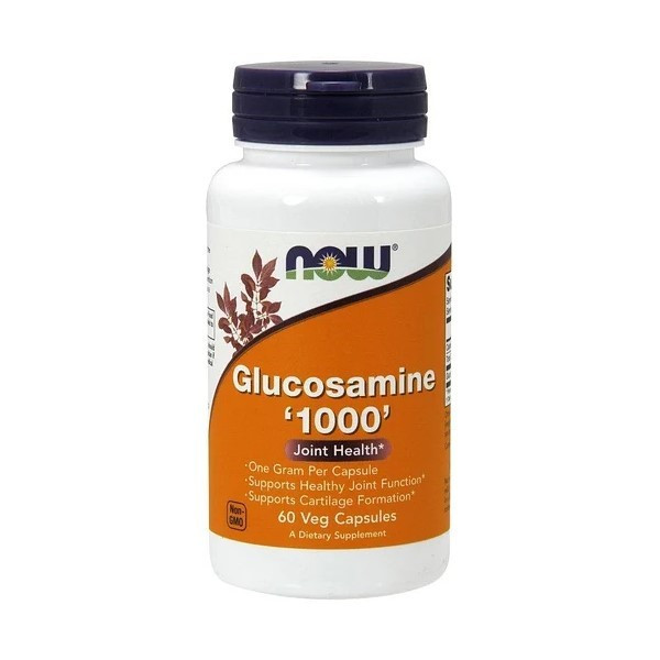 

Натуральные добавки и экстракты NOW Foods Glucosamine 1000 mg 60 вег капсул