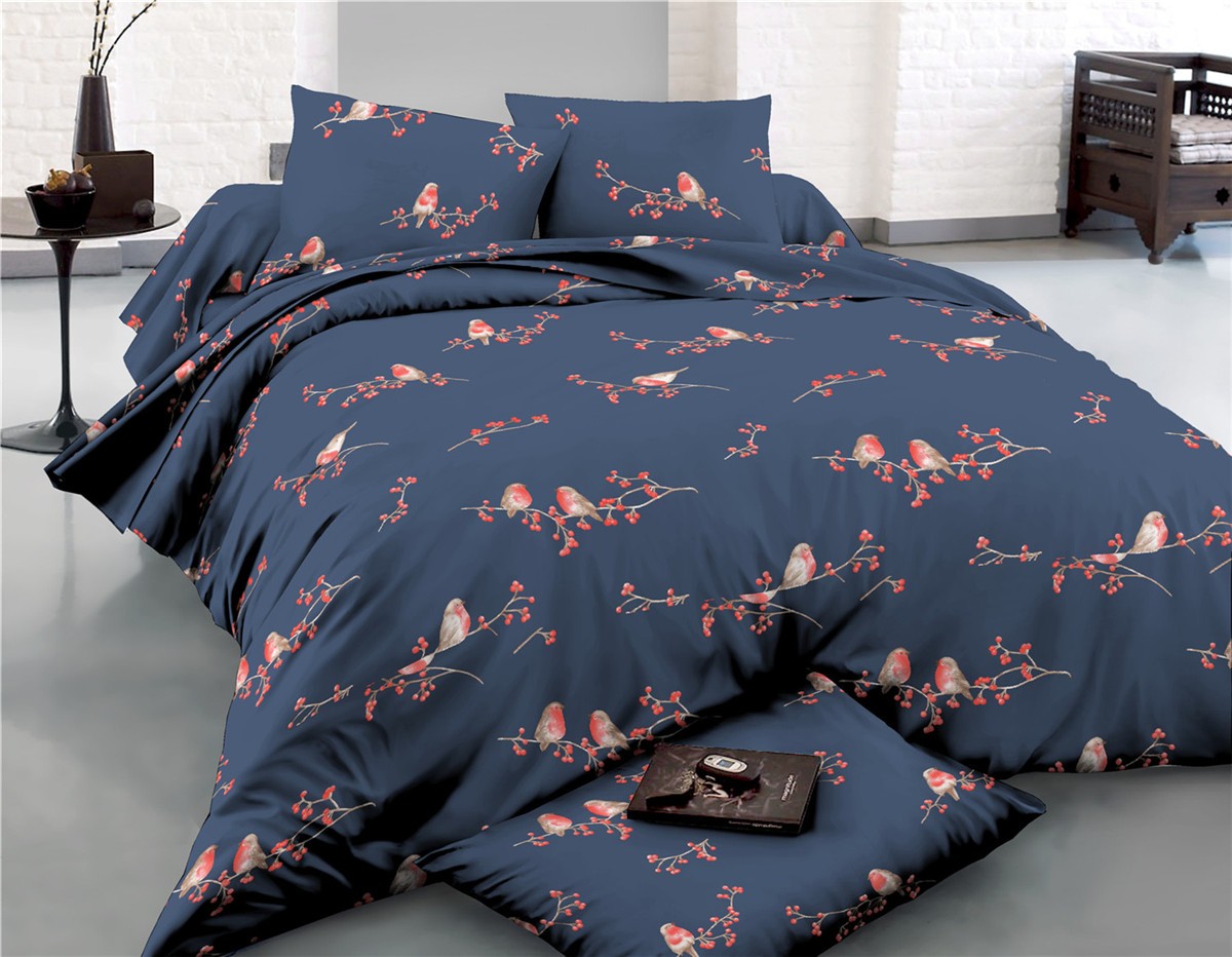 

Пододеяльник MirSon Сатин 22-1280 Bullfinches 143 x 210 см