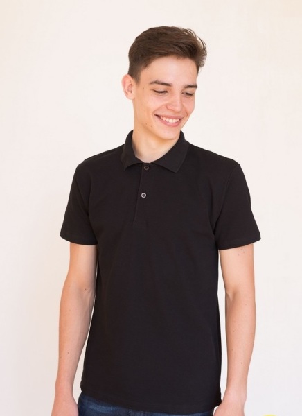 

Футболка чоловіча поло НатаЛюкс  чорна 14-1350, Футболка чоловіча поло НатаЛюкс M чорна 14-1350