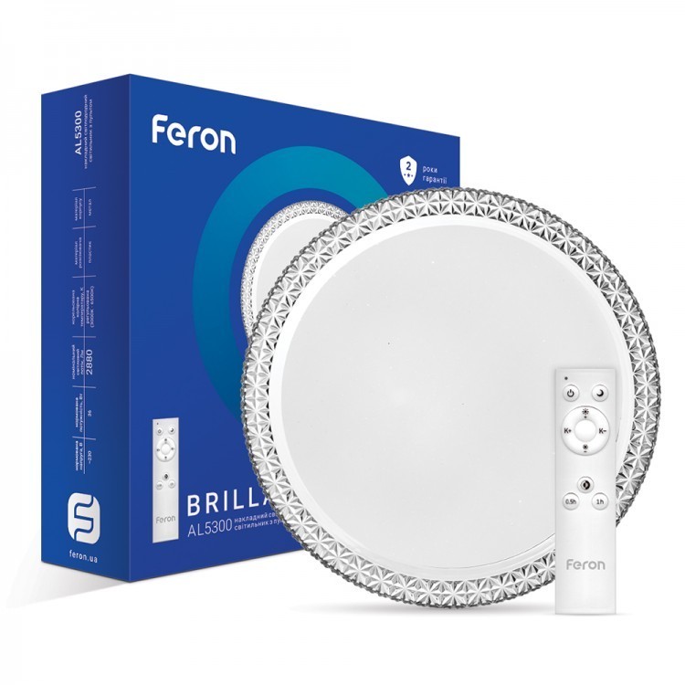 

LED Світильник круглий накладний FERON AL5300 36W