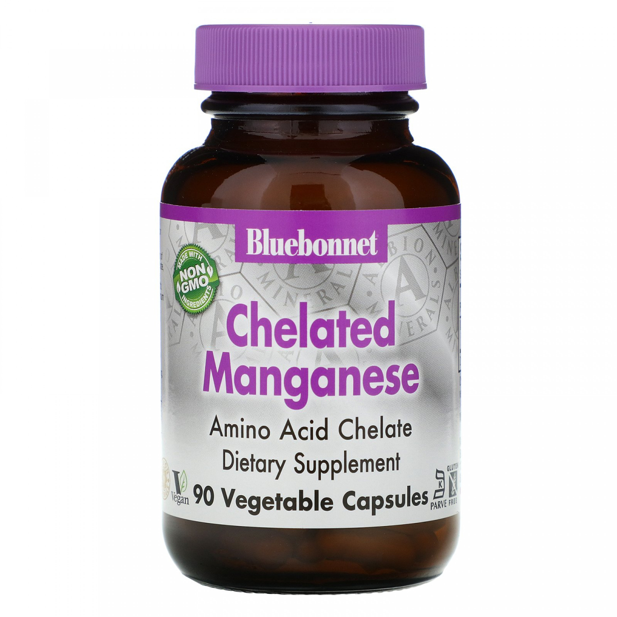 

Хелатированный марганец Bluebonnet Nutrition (Chelated Manganese) 90 капсул