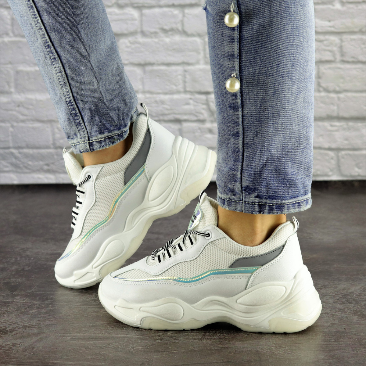 

Женские кроссовки Shoes Noiraud 38 (24,5 см) 1496 белые